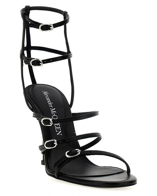 McQueen Black Sandals