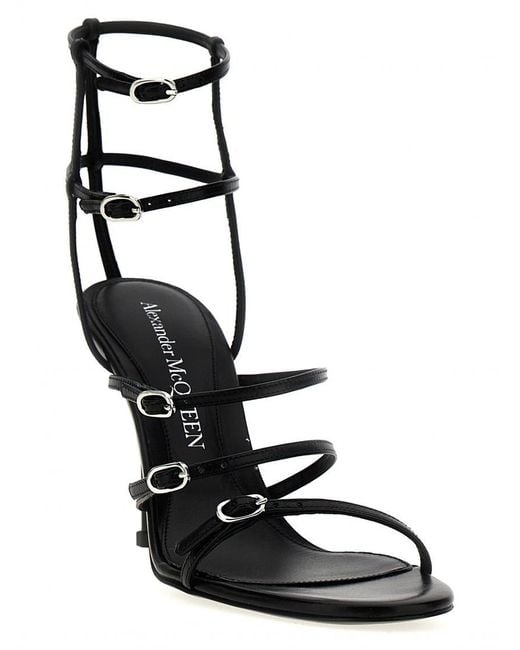 McQueen Black Sandals