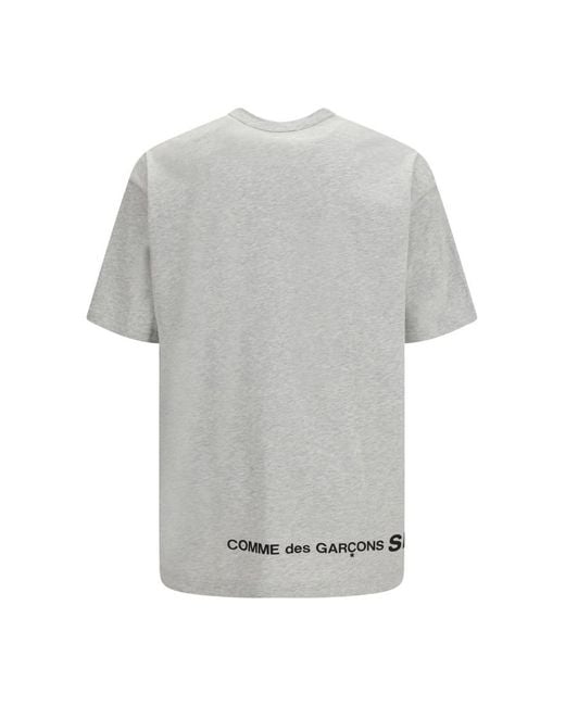 Comme des Garçons Gray Solid Crew Neck T-Shirt for men