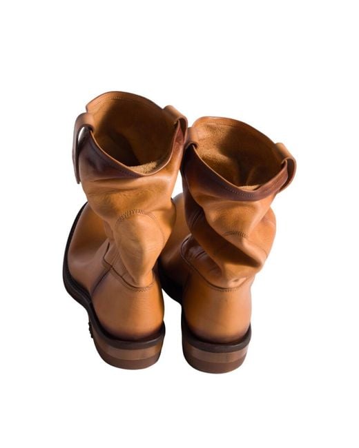 Miu Miu Brown Solid Stivaletti Boots