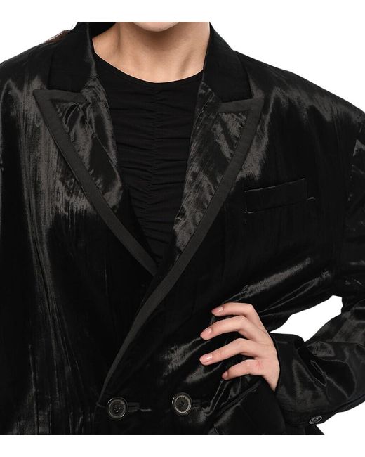 DSquared² Black Solid Notched Lapel Blazer