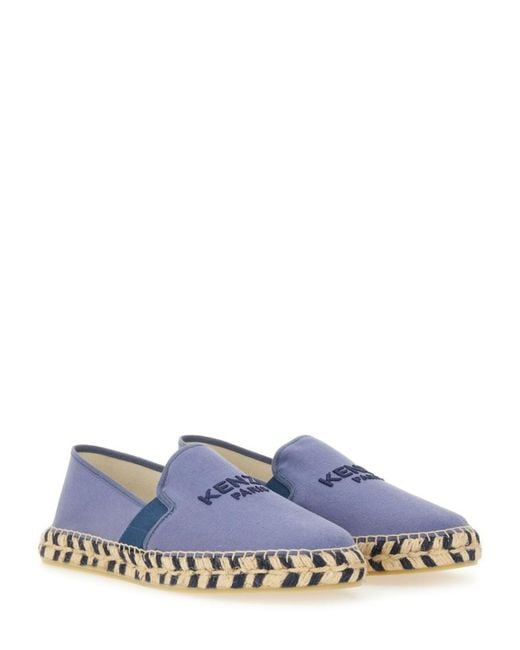 KENZO Blue Logo Espadrilles for men