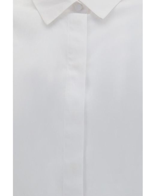 Lardini White Straight Solid Shirt