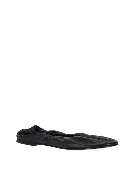 Dear Frances White Scrunch Ballet Flat