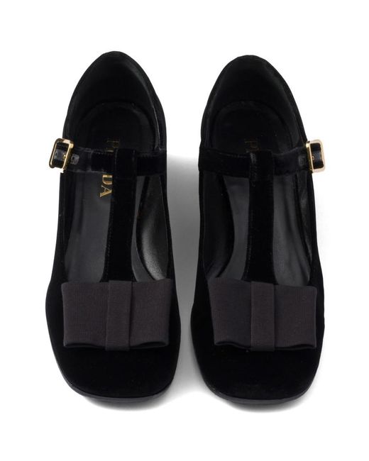 Prada Black Slip On Pumps