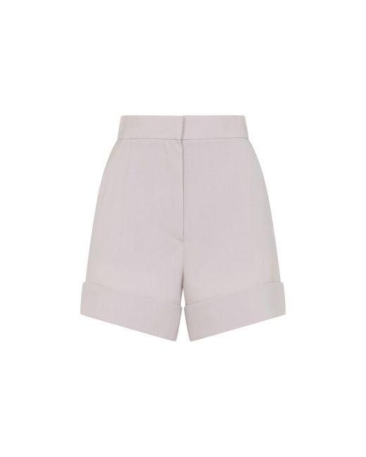 Max Mara Purple Solid Shorts