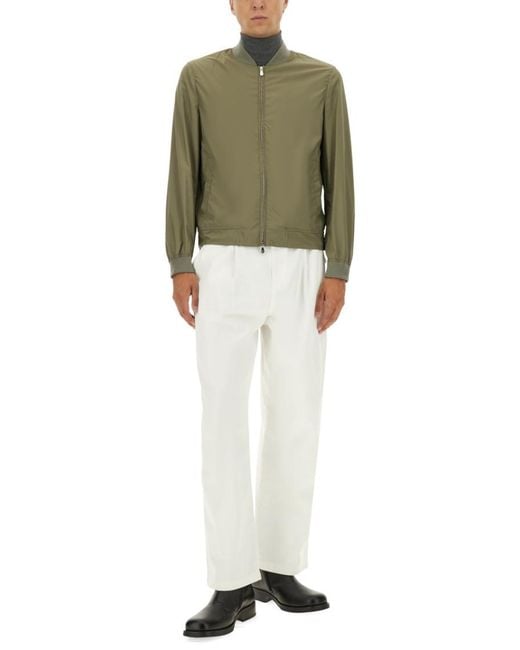 Brunello Cucinelli Green Solid None Jacket for men