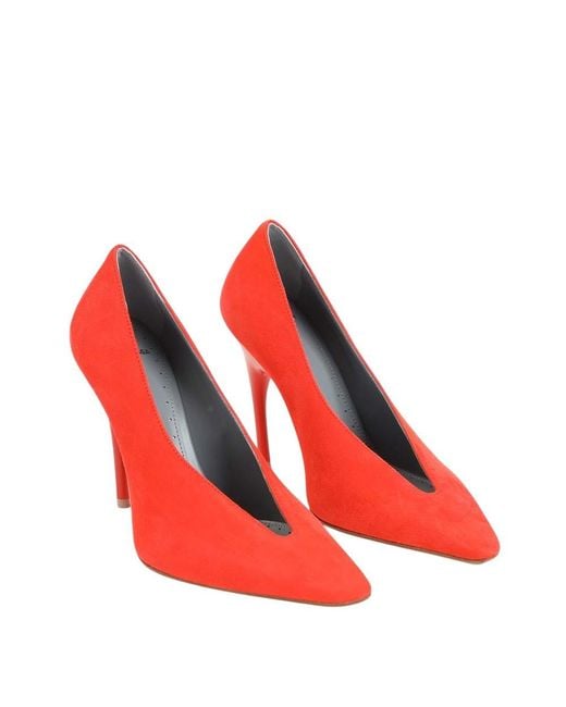 Balenciaga Red Slip-On Pump