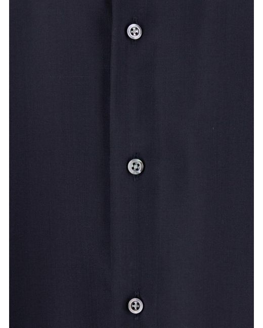 Low Brand Blue Solid Shirt for men