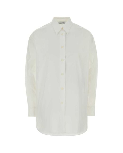 Jil Sander White Relaxed Solid Shirt