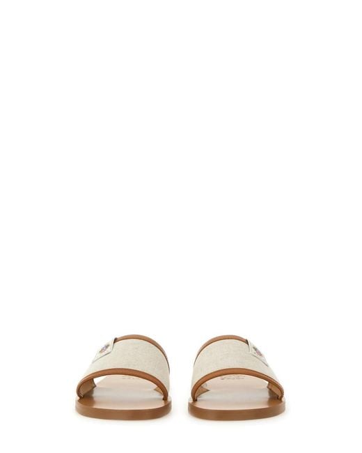 Bally Natural Slip-On Flats