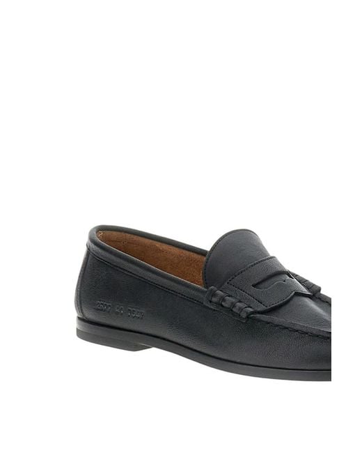 Common Projects Black Solid Penny Loafers for men