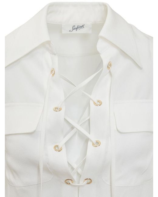 Seafarer White Regular Solid Shirt