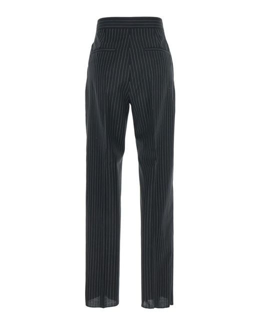 Max Mara Black Regular Flat Front Pants