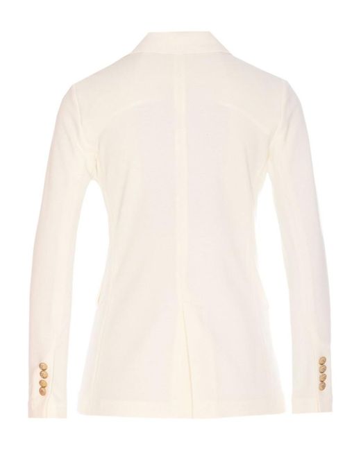 Circolo 1901 Natural Cotton Double-Breasted Blazer