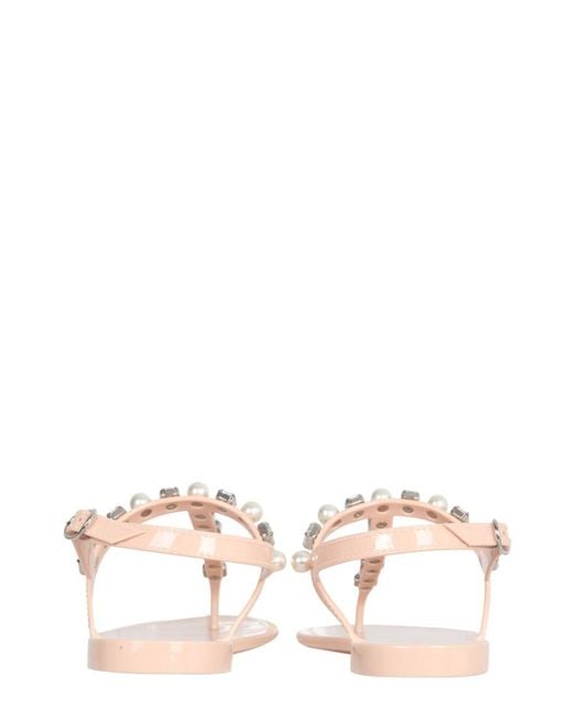 Stuart Weitzman Natural Open Toe Sandals