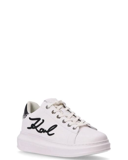 Karl Lagerfeld White Logo Sneakers