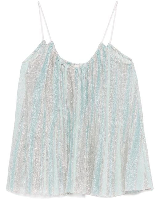 Forte Forte Blue Striped Top