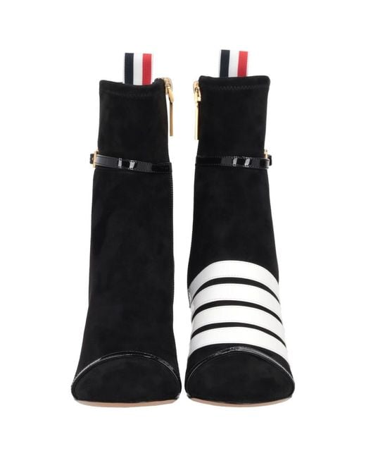 Thom Browne Black Solid Pointed Toe Boots