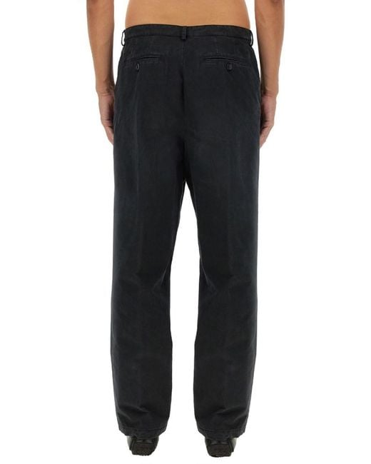 Bally Black Solid Relaxed Pants for men