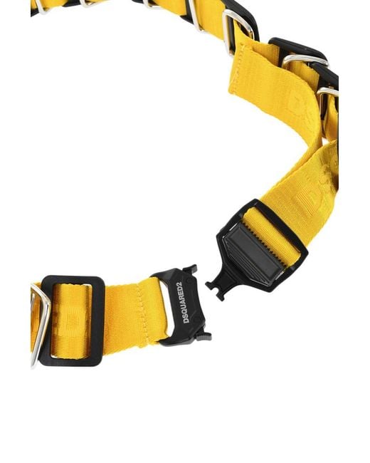 DSquared² Metallic Logo Belt for men