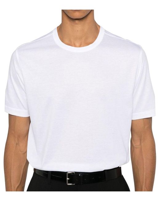 Boss White Solid Polo for men