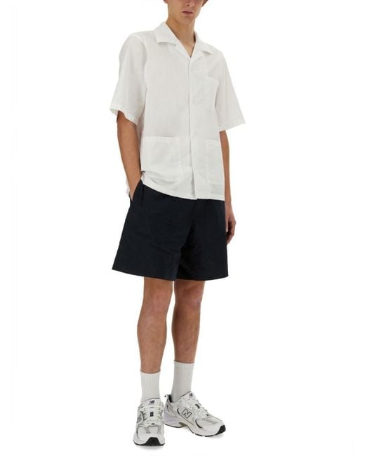 Aspesi White Relaxed Solid Shirt for men