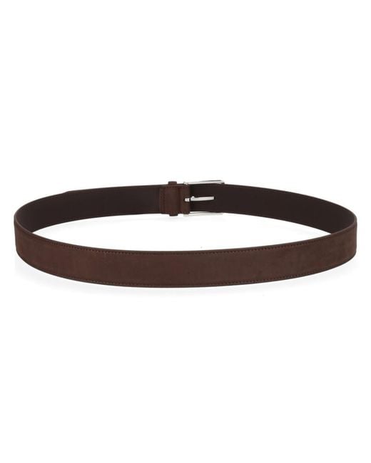 Boss Brown Solid Buckle Belt for men