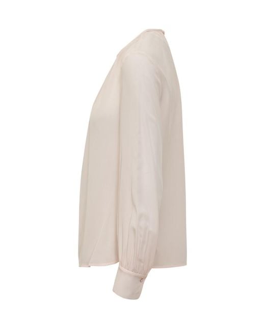 Max Mara White Regular Solid Shirt