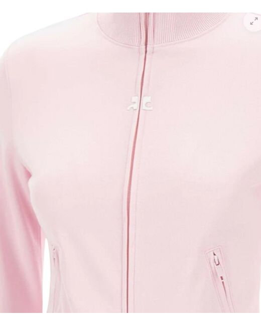Courreges Pink Mock Collar Jacket