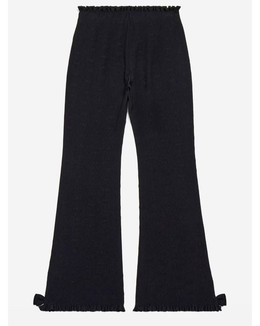 Balenciaga Blue Flared Trousers