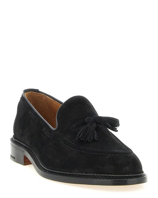 Tricker's Black Solid Elton Loafers for men