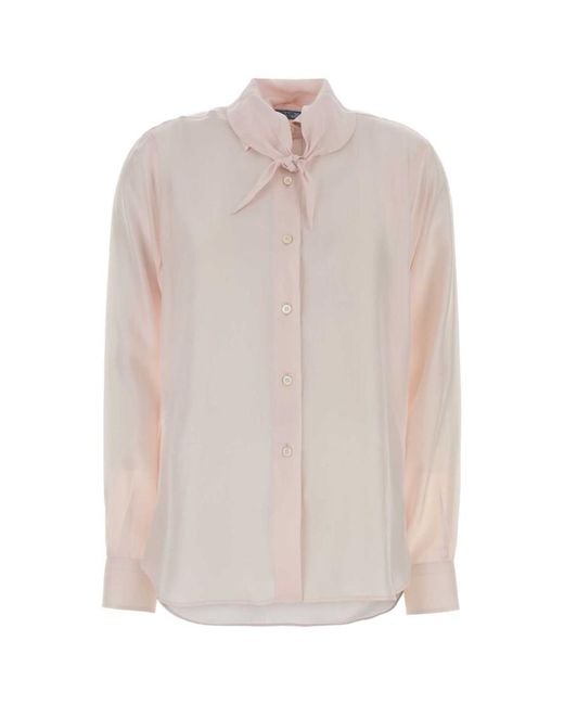 Prada White Regular Solid Shirt