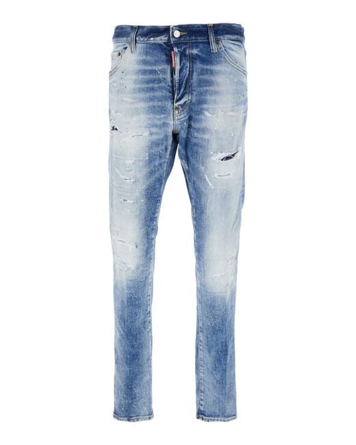 DSquared² Blue Cool Guy' Five Pocket Jeans for men