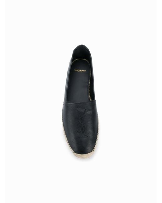 Saint Laurent Blue Leather Espadrilles for men
