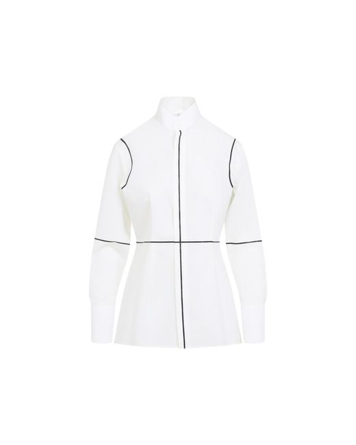 MM6 by Maison Martin Margiela White Panelled Shirt
