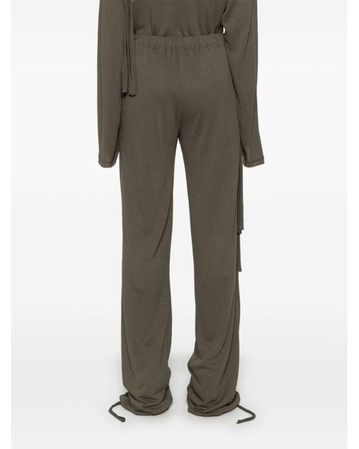 OTTOLINGER Gray Deconstructed-Design Trousers