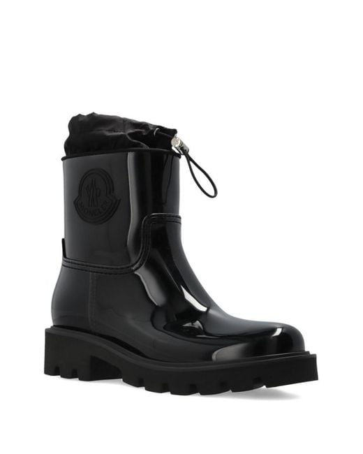 Moncler Black Kickstream Wellington Boots
