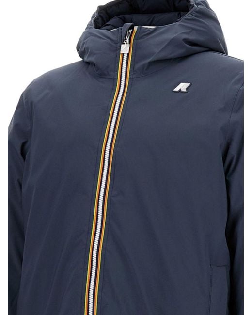 K-Way Blue Reversible Jacket for men