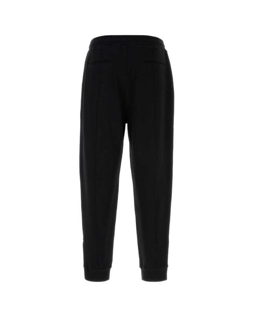 Brunello Cucinelli Black Regular Drawstring Joggers for men