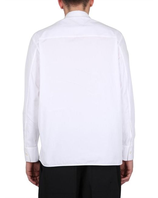Jil Sander White Regular Solid Shirt for men