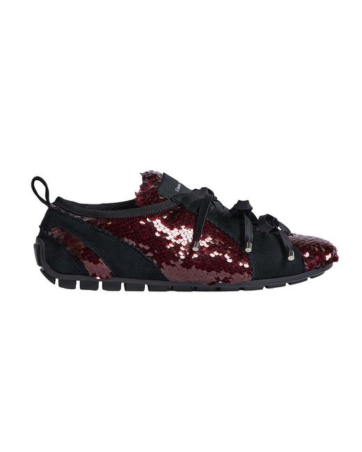 Simone Rocha Black Deep Embellished Sneakers