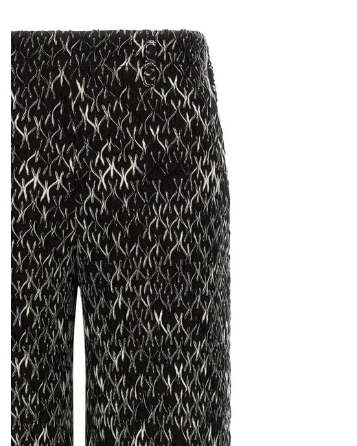 Missoni Black Flamed Lace Pants