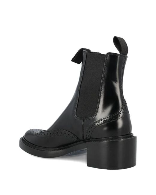 Saint Laurent Black Leather Chelsea Boots