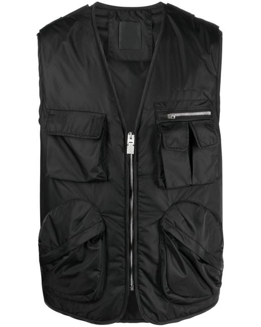 Givenchy Black Multipocket Vest for men