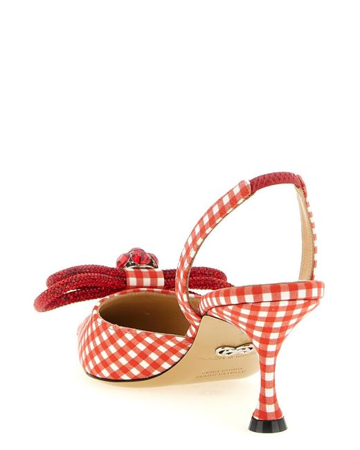 Mach & Mach Pink 'Double Bow' Slingback