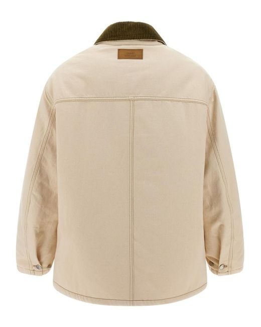AMI Natural Solid Jacket for men