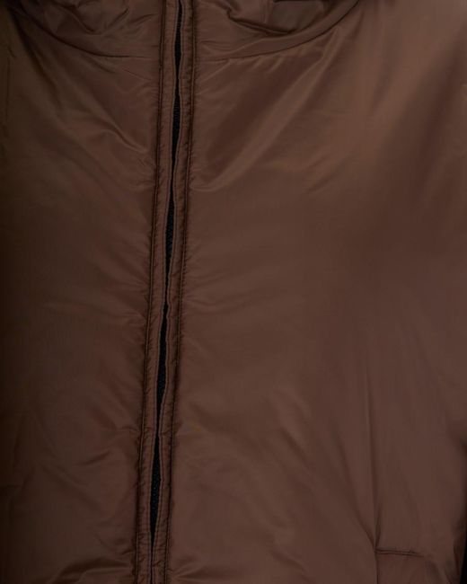 Max Mara Brown Solid Hood Jacket