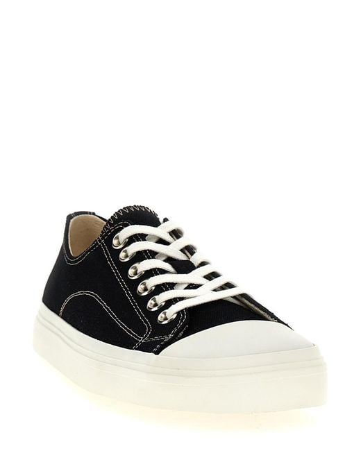 Moschino Black Canvas Sneakers