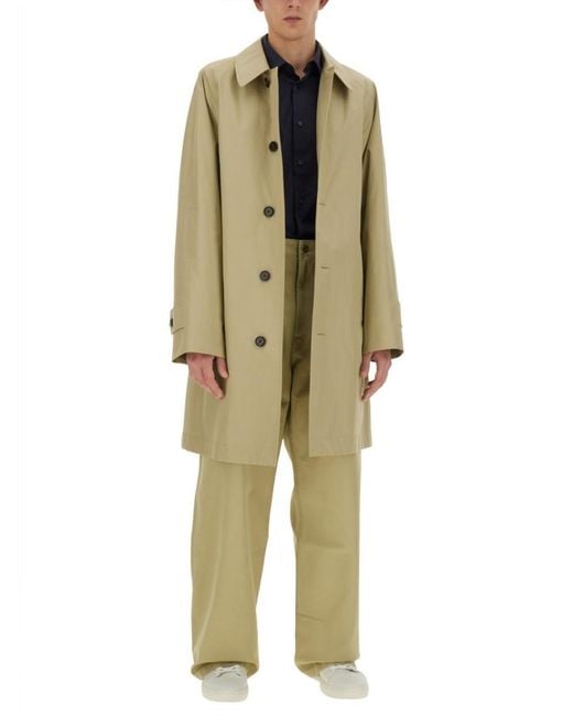 Burberry Green Straight Solid Trousers for men